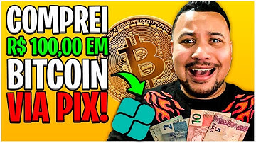 Comprei R$100 Reais Em BITCOIN Com PIX AO VIVO