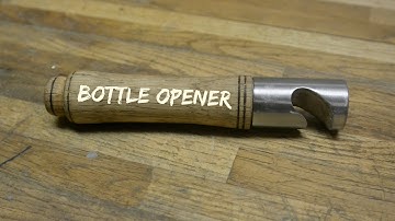 Woodturning bottle opener