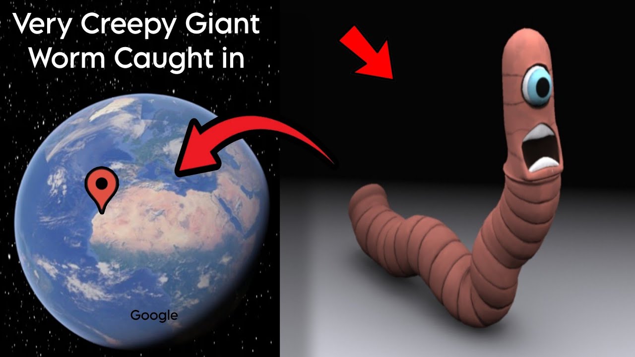 Random Map With Worm Very Creepy Giant Worm Caught in Google Earth 🌍 Google map - YouTube