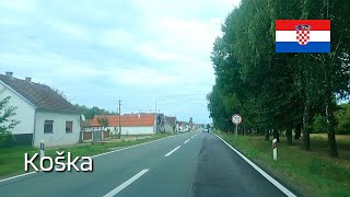 Driving in Croatia - Koška (Slavonia, July 30, 2023)