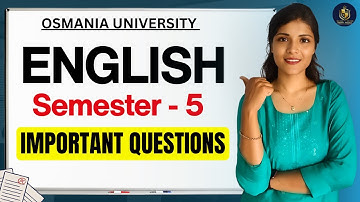 ENGELS || BELANGRIJKE VRAGEN || SEMESTER-5 || GRAAD || OSMANIA UNIVERSITY || ‎@shivanipallela