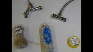 Wasserhahn Eckventil Hanf O. Dichtungsband Ganz Schnell U. Einfach Montieren Diy