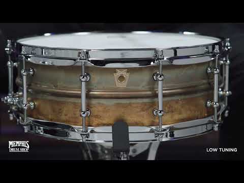 Ludwig 14x5 Raw Brass Phonic Snare Drum with Tube Lugs (LB454RT)