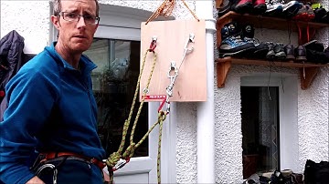 How to equalise a 3 point anchor with rope and a sling