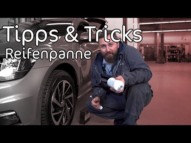 Wie verwendet man ein Reifenpannenset?, VW, Tipps & Tricks