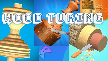 Perfect Slice of Wood Turing Game🛑 New 3D Game 🎮 #woodturning3d