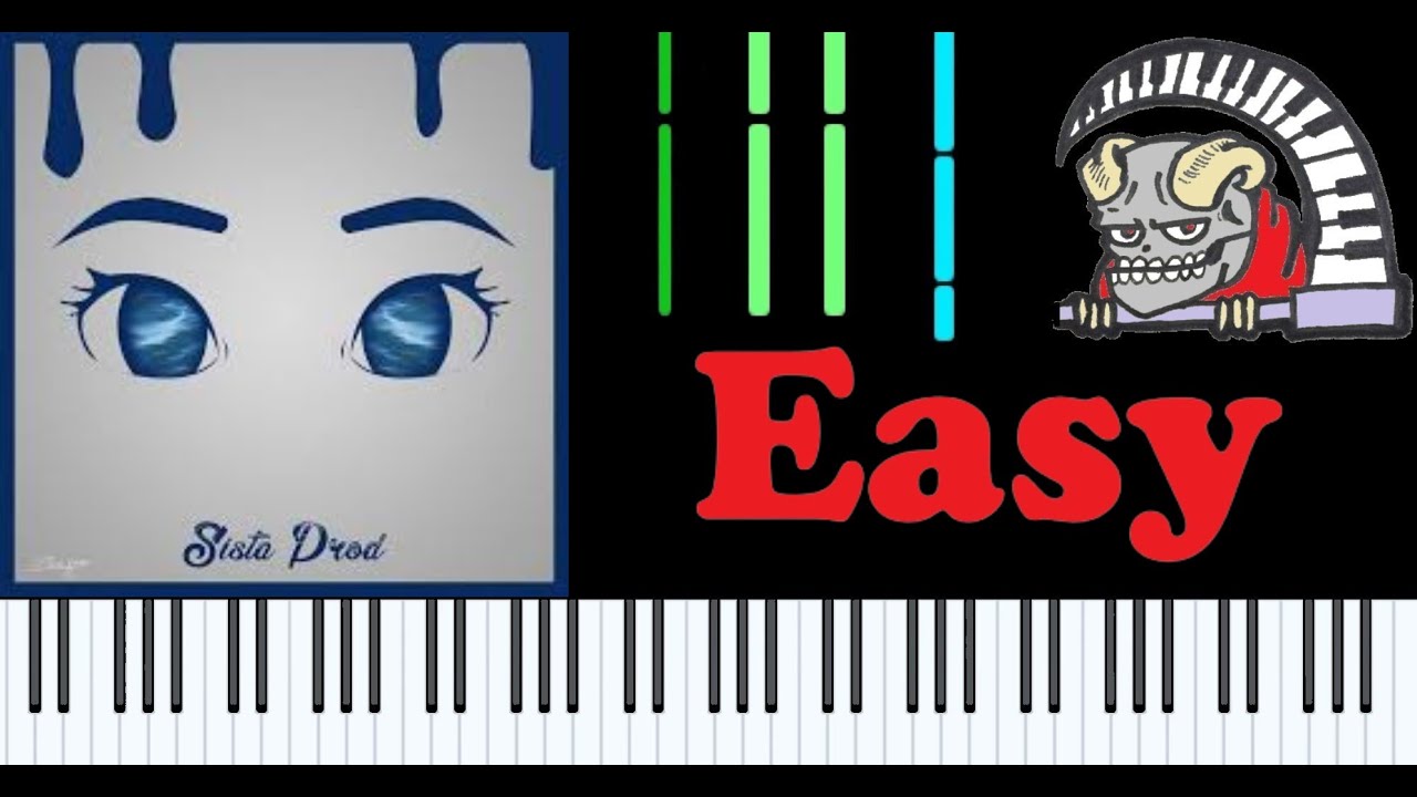 Sista Prod " Eyes Blue Like The Atlantic " Piano Midi Synthesia Very