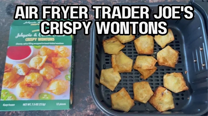 Air Fryer Crispy Wontons: 5-Minute Trader Joe's Easy Appetizer or Snack Recipe! 🥟
