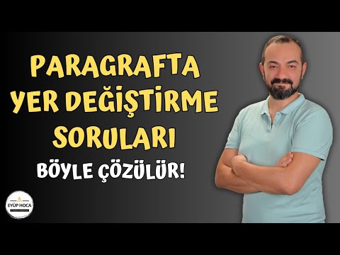 Paragrafta Yer Değiştirme Soruları