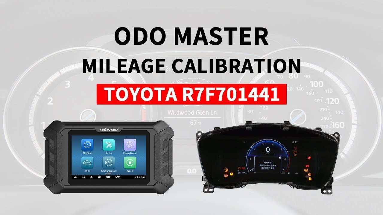 OBDSTAR OdoMaster TOYOTA R7F701441 Dashboard Mileage Correction