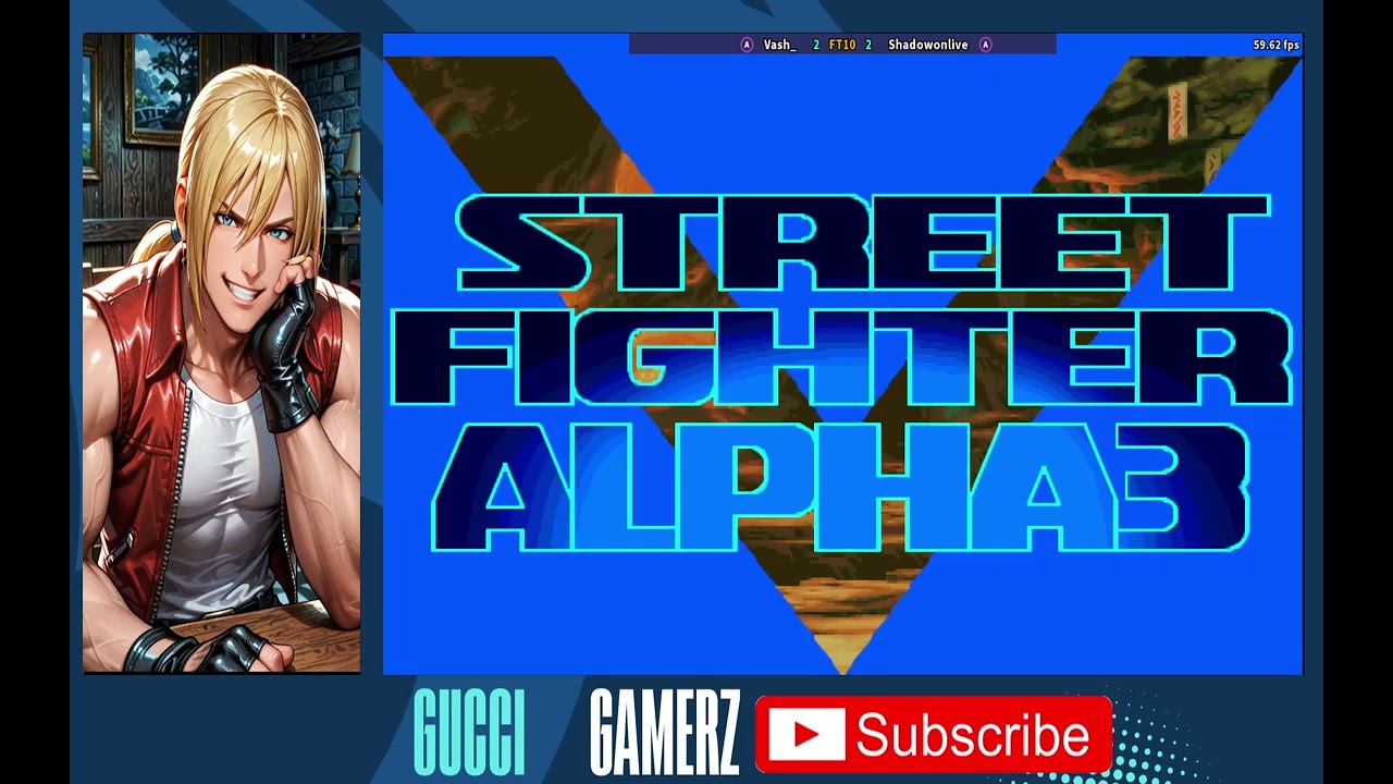 Street Fighter Alpha 3- Vash_ VS- Shadowonlive - ( FT 10 ) #youtubegaming