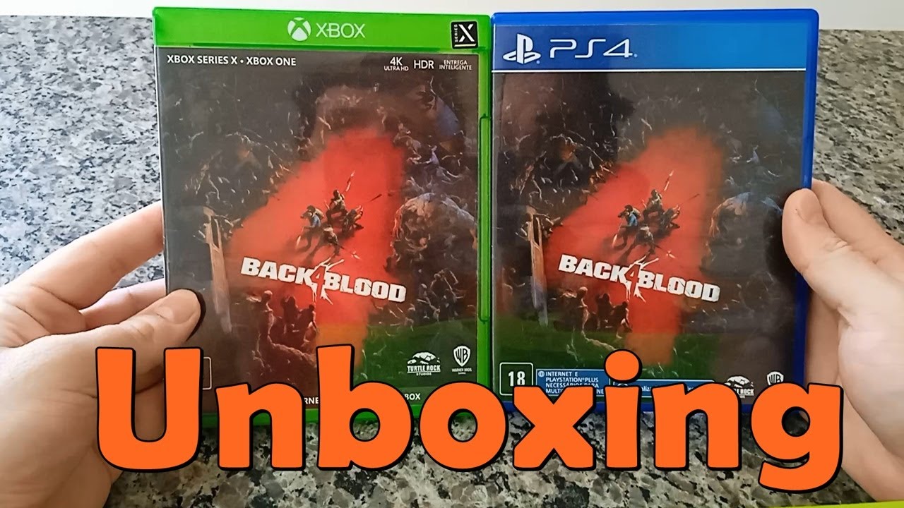 Back 4 Blood - Unboxing mídia física do PS4 e upgrade grátis para PS5 - Tem  coop local? 