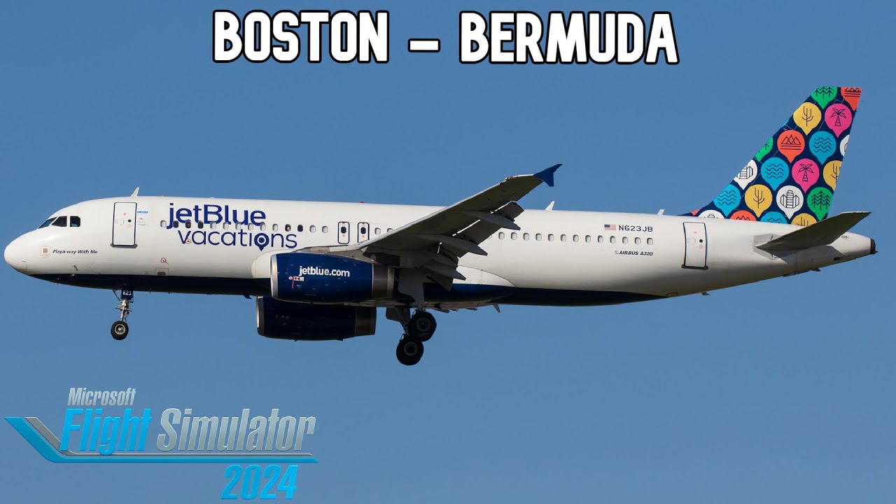 Vacation in the Middle of Nowhere | Fenix A320 | Boston - Bermuda | VATSIM | KBOS-TXKF