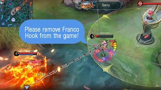 FRANCO TAKES DOWN  FLYING FANNY WITH HIS HOOK 😂 | SUBSCRIBERS HOOK MONTAGE | WOLF XOTIC | MLBB