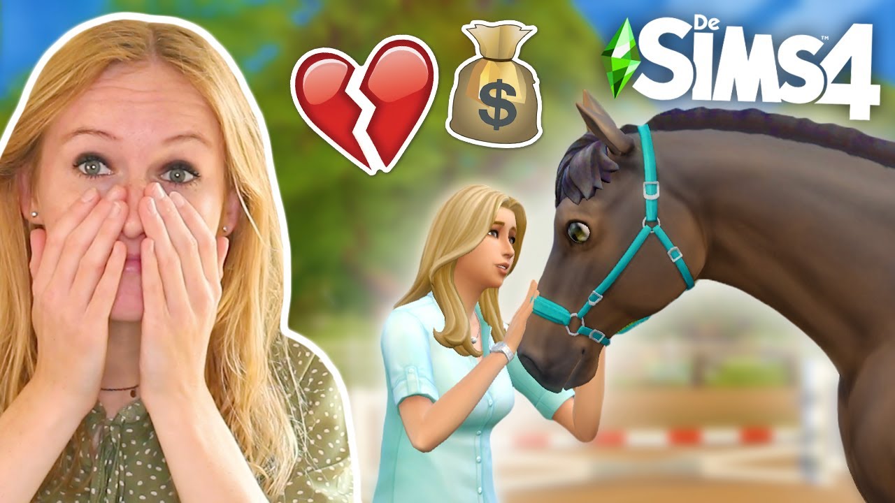 Ik ga mijn eigen paard VERKOPEN… 😢💔 + ONWEER op STAL! ⚡ *Sims 4 Serie*