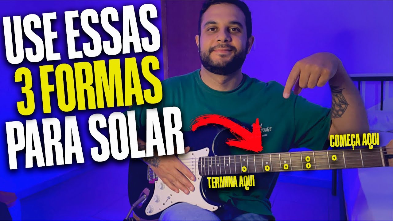 3 FORMAS PARA SOLOS NA GUITARRA!