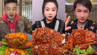 Chinese Food Mukbang Eating Show | Spiced Sheep's Head #99 (P421-423)