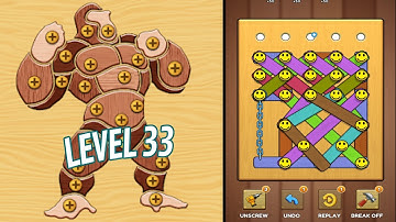 🏅 NUTS & BOLTS 3D: Screw Master 🤪 Level 33 🧩 Gameplay Walkthrough