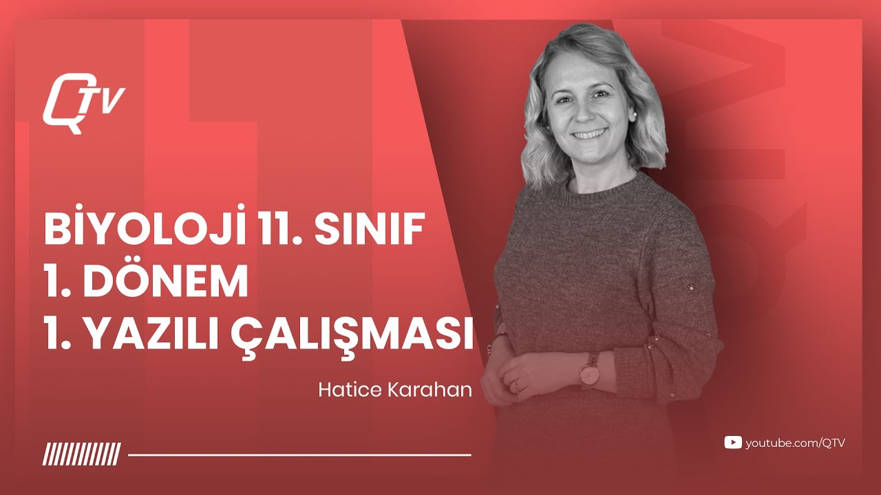 Biyoloji 11. Sınıf 1.Dönem 1. Yazılı Çalışması