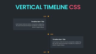 Responsive Vertical Timeline using Html u0026 Css | Doovi