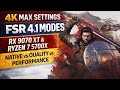 Crimson Desert 4K Max Settings | FSR 4.1 | RX 9070 XT | Native vs Quality vs Balanced vs Performance
