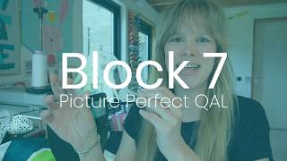 Quilting with the Squiggy ruler [Picture Perfect QAL Block 7]