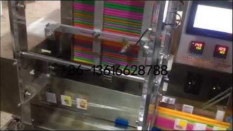 plastic drinking straws milk coffee cola straws auto counting packing machine stick pack