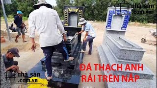 Cách Rải Đá Thạch Anh Thô Vụn, đá ngũ sắc làm Cho Mộ Phát, con ...