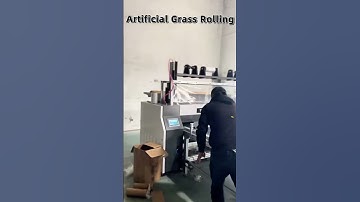 Artificial Grass Rolling Machine in Factory