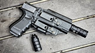 Glock 19 Suppressed - Hearing Safe, but not Hollywood.