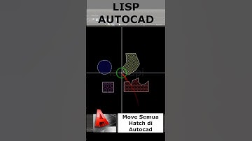 Move Hatch on Autocad Using LISP #shorts