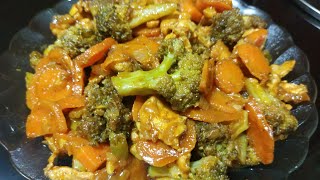 کلم بروکلی با مرغ     Broccoli