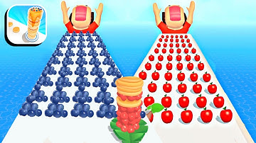 Pancake Run 😱🍔🍬  Gameplay Walkthrough Android Ios New level 92-93-pr