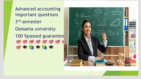 Advanced accounting  /b com semester 3 imp questions 100 % passed #paper pattern #bb education ✅🤗💯