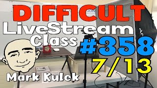 #358 Difficult & Hard | Mark Kulek ESL (LiveStream Class) - Learn English