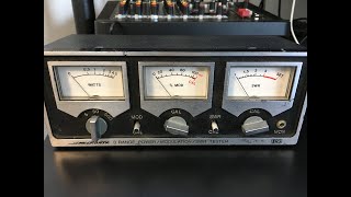 Micronta 3 Range Power/SWR/Modulation Meter demonstration