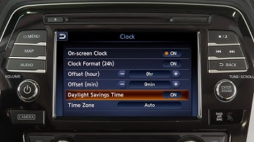 2018 Nissan Maxima - Setting the Clock