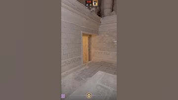 Self Pop Flash For Kill WATER On Anubis In CS2 #cs2 #shorts