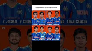 Select Opening pair for 2028 world cup | #cricket #ipl #worldcup #openers