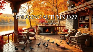 Relaxing Autumn Jazz Music at Cozy Coffee Shop Ambience ⛄Warm Jazz Instrumental Music for Studying. screenshot 5