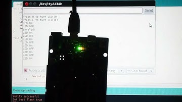 Read byte from Serial port and set pin
