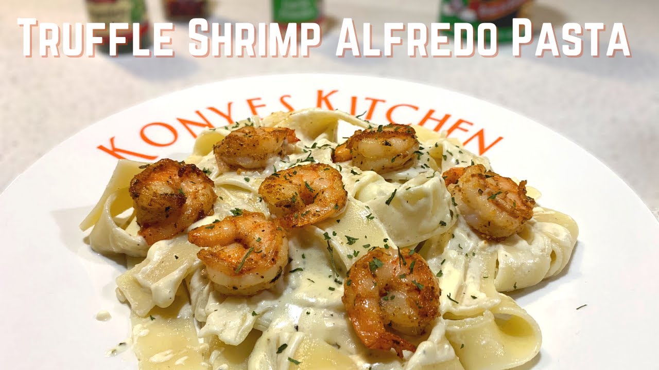 Truffle Shrimp Alfredo Pasta! Best Pasta Ever! YouTube