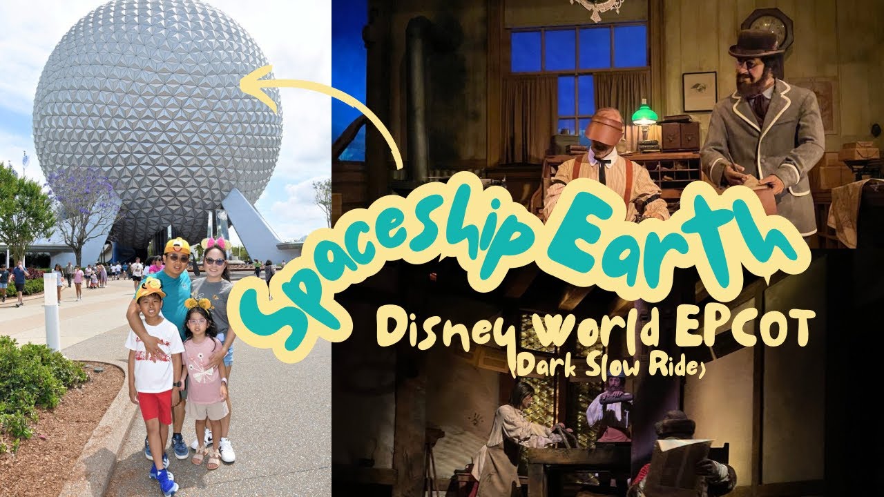 SPACESHIP EARTH DISNEY WORLD EPCOT (Dark Slow Ride)