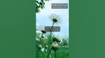 سورة الأعراف الآيه 40-41
