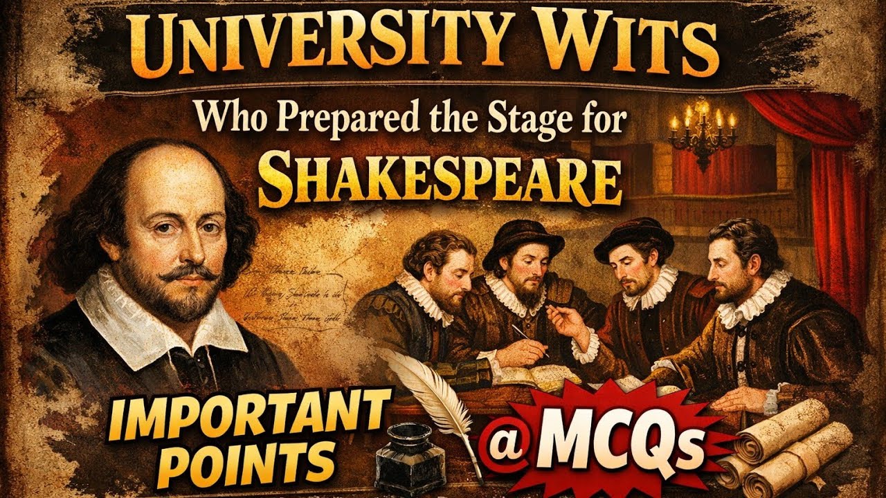 WHO WERE THE UNIVERSITY WITS? THE GENIUS MINDS BEFORE SHAKESPEARE!