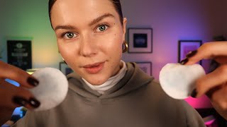 ASMR Getting You Unready After a Long Busy Day (Removing Makeup, Washing Face & Hair, Face Massage)