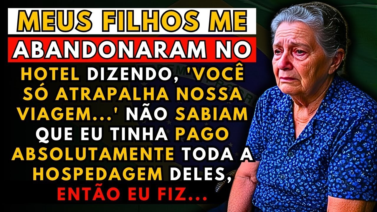 A HISTÓRIA REAL DESTA AVÓ👵Eles Abandonaram No Lobby Dizendo 'Você Só Atrapalha a Viagem', Então Eu