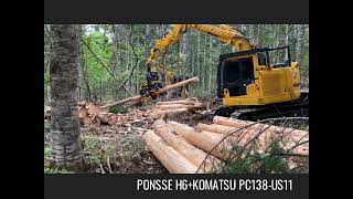 PONSSE H6+KOMATSU PC138-US11