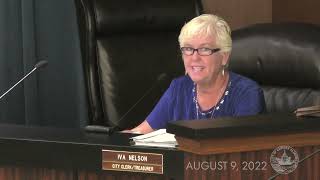 Gadsden City Council meeting 2022-08-09
