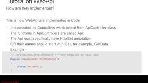 Part 1 - Basic Beginners introduction to WebApi | MVC Video based Tutorials by Hoven